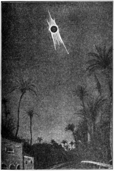 Fig. 78.Total eclipse of the Sun, May 28, 1900, asobserved from Elche (Spain).