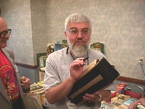 Huck and Jim Thompson distributing the Moon Maid CD-ROM