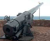 Cannon overlooking Noumea harbour