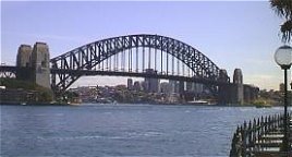 Sydney harbour and bridge