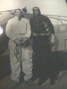 Jim and Jack Burroughs in their flight suits