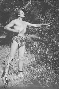 Jim Pierce in his Tarzan trunks 1926 from the Laurence Dunn Collection