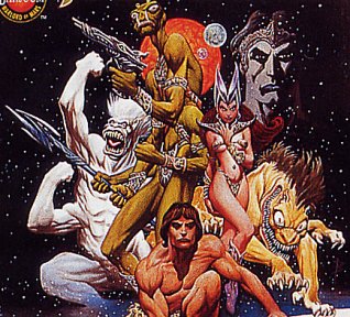 Bret Blevins cover for Tarzan & John Carter: Warlords of Mars 1