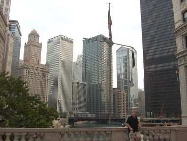 Chicago River Bridge ~ Skyscrapers ~ Foundation of New Trump Condo Tower