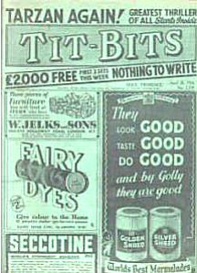 TIT-BITS Magazine UK: April 28,1934 ~ Tarzan and the Lion Man