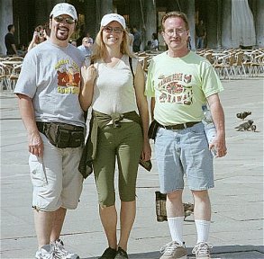 With ERB fans Walter and Veronika Tauser in Venice