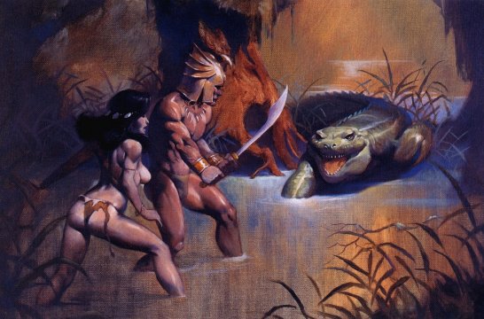 Swamp Encounter by Mike Hoffman