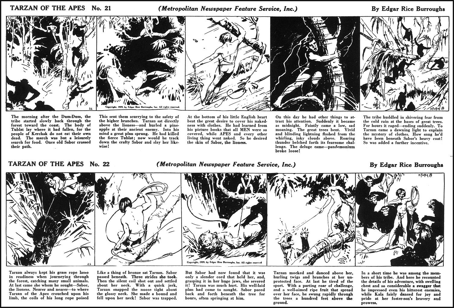 ERBzine 2390: ERB&#39;s Tarzan of the Apes by Hal Foster