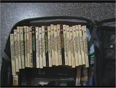 Tarzan Books in Luggage