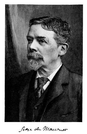 picture of George du Maurier, with signature