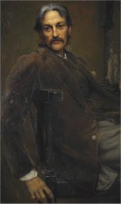 Andrew Lang portrait by Sir William Blake Richmond