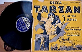 Decca Tarzan of the Apes album issued in the '40s - three 78 rpm records.