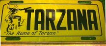 Tarzana, California license plate