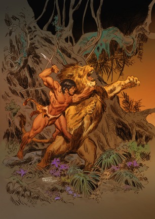 Tarzan and Lion