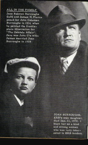 Jane Ralston Burroughs and Jim Pierce from Caz's ERBdom