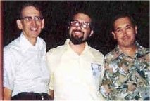 Donald M. Grant, Robert Weinberg & Glenn Lord @ the World SF Con in Kansas City, 1976 (photo from Robert Weinberg's collection)