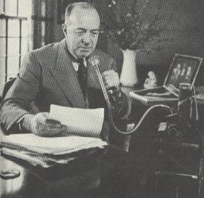 Edgar Rice Burroughs dictating a novel in 1935  (photograph by Hulbert Burroughs)