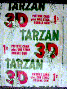 Tarzan 3-D Bubble Gum Card Wrapper