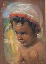 Portrait of a young Danton Burroughs by his father, John Coleman Burroughs