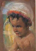 Portrait of a young Danton Burroughs by his father, John Coleman Burroughs