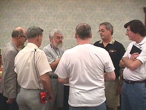 A group of APArians in huddle