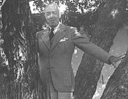 Ed by the famous burial tree at the ERB, Inc. offices in Tarzana