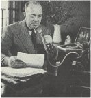 ERB dictating a novel into the Ediphone dictating machine