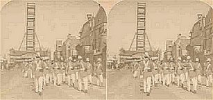 Ed and the MMA Cadets parading on the Midway ~ June 1893