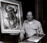 John Coleman Burroughs in his studio
