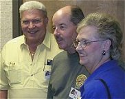 Mick and Shirley Burwell with Danton Burroughs