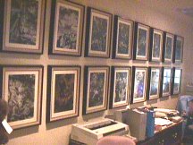 ERB Inc. Reception Office: Wall Display of Tarzan Originals by Czech Artist, Z. Burian