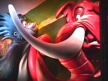 Terk and Tantor Visit the Hollywood Disney Store - Next Door to the El Capitan