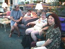 Joan and Dejah (with Tara) - Princesses in Lobby of the Marriott