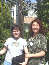 China-Li and Sue-On at the front gate