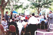 The Mangani Gather in a Tarzana Clearing to Eat and Celebrate