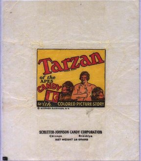 Tarzan of the Apes Candy Wrapper