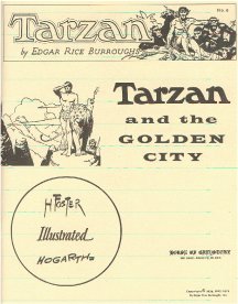 Tarzan Sunday Page Folio No. 6: - 1973- Tarzan and the Golden City - Foster & Hogarth  (1936-37)