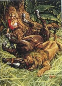 Joe Jusko Card: Bertha Kircher's Peril