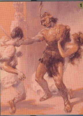 A fierce cut drove through the fellow's collar bone (colour)