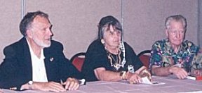 ERB's Step Children: Lee and Caryl Lee with ERB's brother-in-law, Edward Gilbert in 1999