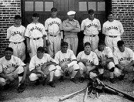 Tarzana Baseball team with their sponsor, Ed Burroughs