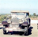 Our Packard overlooking the San Fernando Valley to the north
