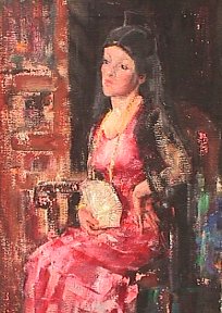 Woman painting