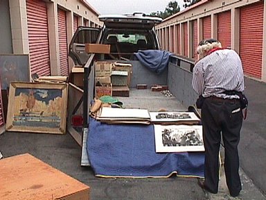 John taking photos of the Warner Bros sketches