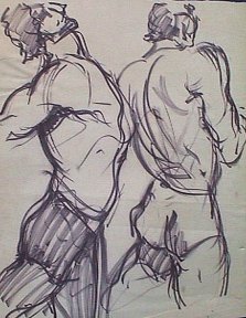 Sketch of fighters