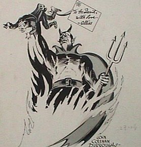 WWII propaganda cartoon