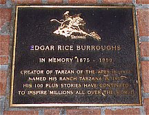 ERB Memorial Plaque on Ventura Blvd