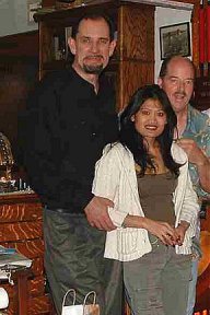 Michael and Rena Sellers, with Danton Burroughs