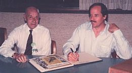 Frank Shonfeld and Danton Burroughs thirty years later.