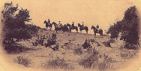 Burroughs family riding the range on Tarzana Ranch